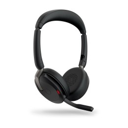 Jabra Evolve2 65 Flex Zestaw słuchawkowy Przewodowy i Bezprzewodowy Opaska na głowę Biuro/centrum telefoniczne Bluetooth Czarny