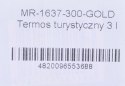 Termos turystyczny 3 l MR-1637-300-GOLD Maestro