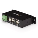 StarTech.com ST4200USBM huby i koncentratory USB 2.0 Type-B 480 Mbit/s Czarny