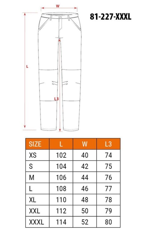 NEO tools 81-227-XXXL spodnie ochronne