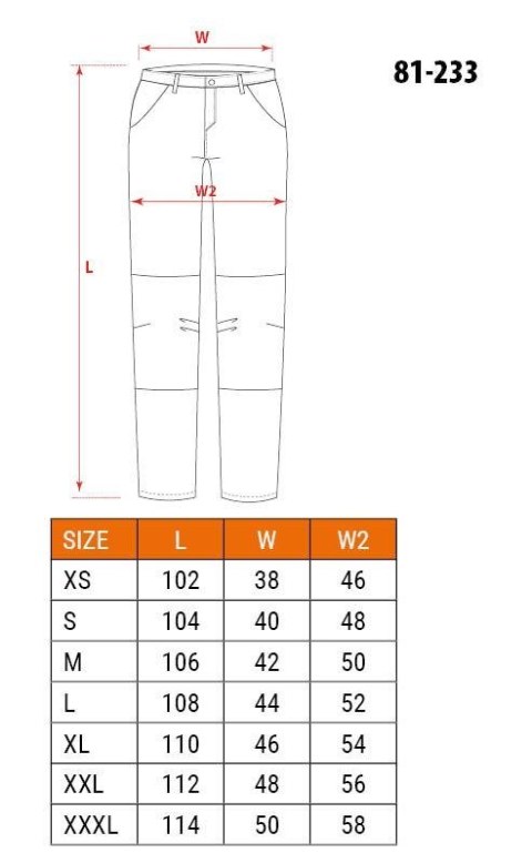 NEO tools 81-233-XXXL spodnie ochronne Czarny