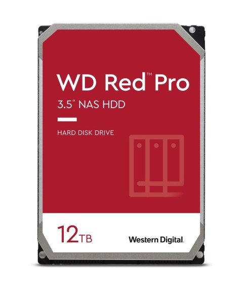 Dysk HDD WD Red Pro WD121KFBX (12 TB ; 3.5"; 256 MB; 7200 obr/min)