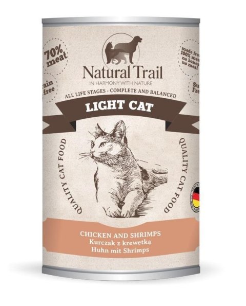 NATURAL TRAIL Cat Light Chicken, Shrimps 400g