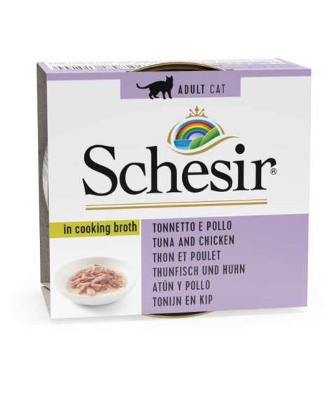 SCHESIR Adult Tuna nad Chicken in Broth 70g