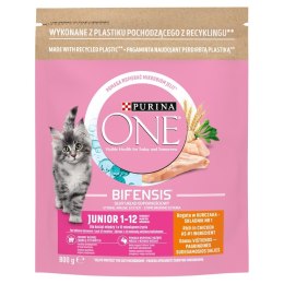 PURINA One Bifensis Junior Bogata w Kurczaka i Pełne Ziarna - sucha karma dla kota - 800 g