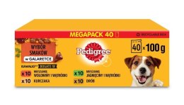 PEDIGREE PEDIGREE Vital Protection Adult Mix Smaków w galaretce - mokra karma dla dorosłych psów - 40 x 100 g