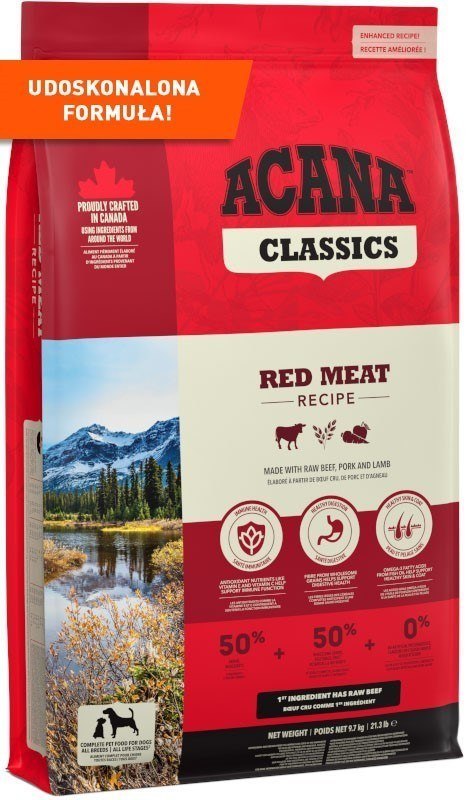 ACANA Classics Red Meat - sucha karma dla psa - 9,7 kg