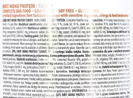 BRIT Mono Protein Turkey - mokra karma z indykiem dla psa - 400 g