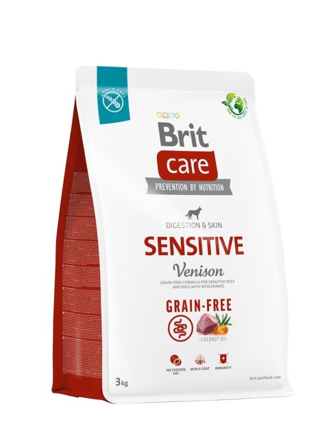 Brit Care Grain-Free Sensitive Venison - sucha karma dla psa - 3 kg