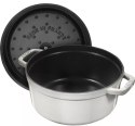 Garnek żeliwny okrągły STAUB 40501-413-0 - biała trufla 5.2 ltr