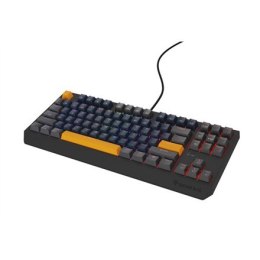 GENESIS THOR 230 TKL klawiatura Gaming USB + RF Wireless + Bluetooth QWERTY Czarny, Niebieski, Szary, Pomarańczowy