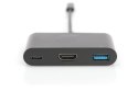 Digitus Wieloportowy adapter HDMI USB Type-C™, 3 porty