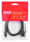 UNITEK KABEL ADAPTER USB-C-USB-A,M/F 10GBPS 60W 1M