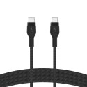 Kabel Belkin BoostCharge Pro Flex USB-C to USB-C Cable 60W 2m Silicone oplot Black