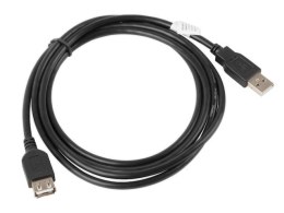 Kabel Lanberg CA-USBE-10CC-0018-BK (USB 2.0 M - USB 2.0 F; 1,8m; kolor czarny)