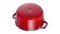 Garnek żeliwny okrągły wysoki STAUB 40501-485-0 - czerwony 4.8 ltr