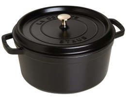 Garnek żeliwny okrągły wysoki STAUB 40502-285-0 - czarny 4.8 ltr