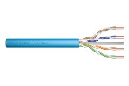 Digitus Kabel instalacyjny kat.6A, U/UTP, Dca, AWG 23/1, LSOH, 500m, niebieski, szpula