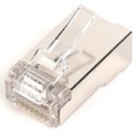 Wtyk RJ45 (8P8C) przelotowy, kat.5e, ekranowany, AWG 26-24, opakowanie 100 szt.